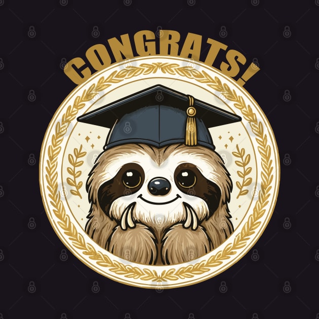 Congrats Graduate Sloth by Heartsake