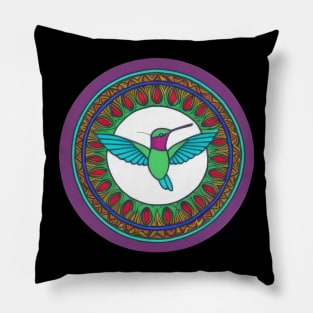 Hummingbird: Beautiful, Bright, & Colorful  | Pillow