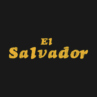 El Salvador plain text Salvadorian Merch, Cipote, Pupusas T-Shirt