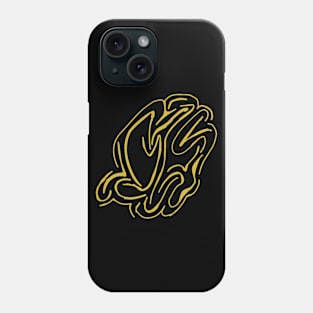 Organic Maze - Gold Phone Case