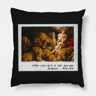 rubens - cat person meme Pillow