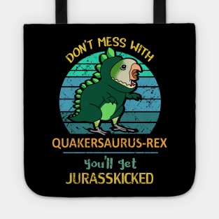 Jurasskicked Green Monk Parakeet Tote