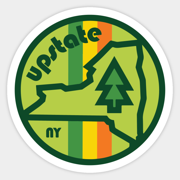 Upstate New York Badge - Upstate New York - Sticker