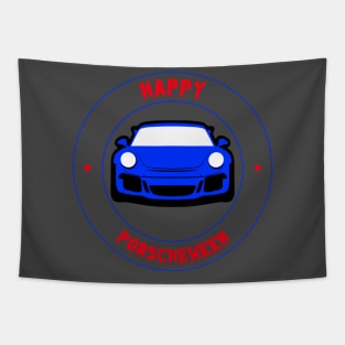 Happy Halloween Porsche 911 Porscheween Tapestry