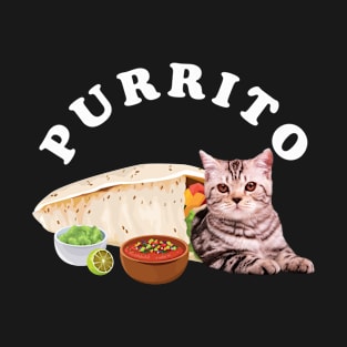 Purrito Cat | Funny Burrito Cat pun | Cinco De Mayo Fiesta T-Shirt