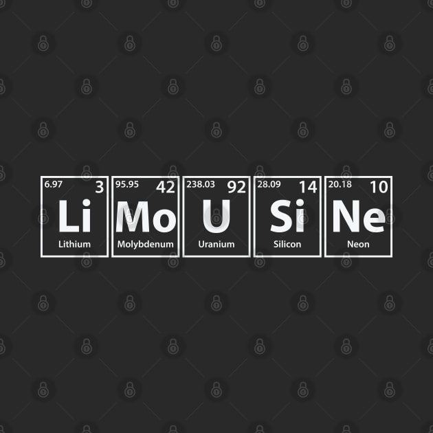 Limousine (Li-Mo-U-Si-Ne) Periodic Elements Spelling by cerebrands