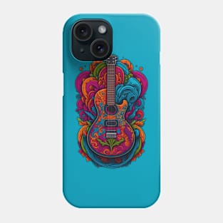 Retro Psychedelic Guitar Phone Case