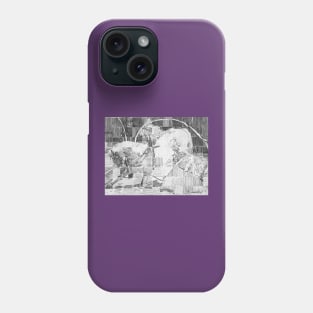 Lippizaner Grid Drawing Phone Case