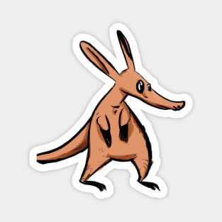 Cute Aardvark Drawing Magnet