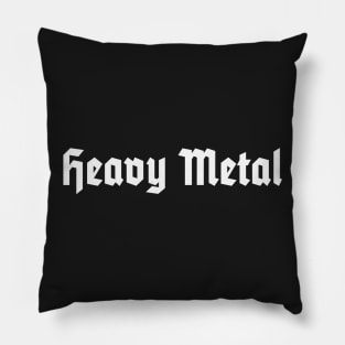 Heavy Metal (White) Pillow