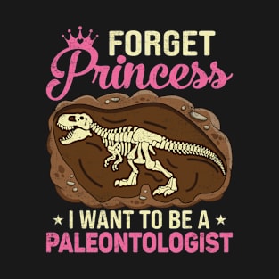 Paleontology Future Paleontologist Girl Woman Paleontologist Geologist T-Shirt