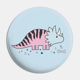 Dinosaur Triceratops Pin