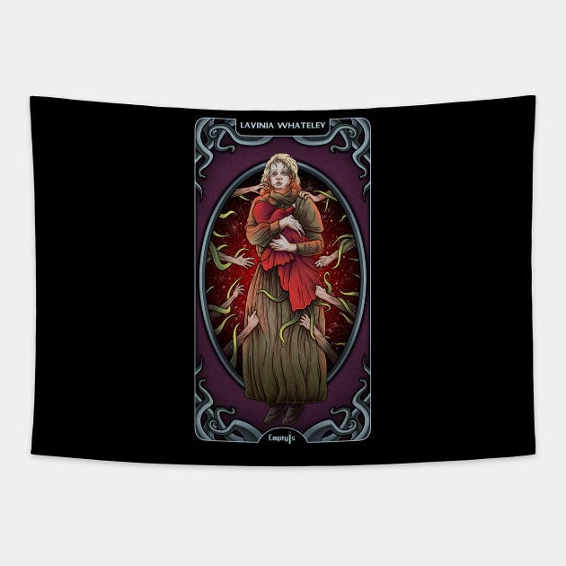 Lovecraft Tarot Strength Tapestry by EmptyIs