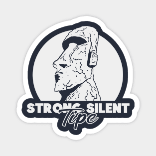 Strong Silent Moai (Mono) Magnet