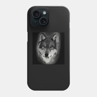 Grey wolf Phone Case