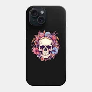 Floral Skull Phone Case