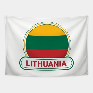 Lithuania Country Badge - Lithuania Flag Tapestry