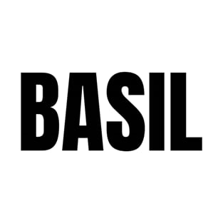 Basil Word - Simple Bold Text T-Shirt