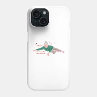 Help! I've Fallen 4 U and I Can't Get Up Valentine Phone Case