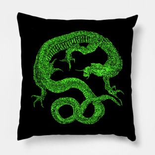 LUCKY DRAGON - GREEN Pillow