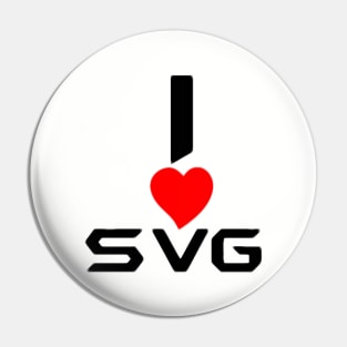 I ❤️ SVG Pin