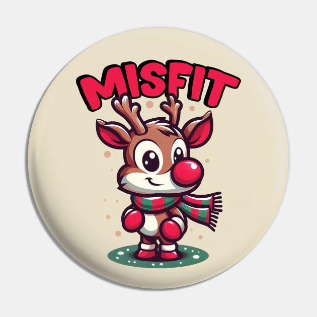 Misfits of Christmas Town // Rudolph the Red-Nosed Reindeer Pin by Trendsdk