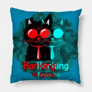 Barking From Home (Cat) Pillow