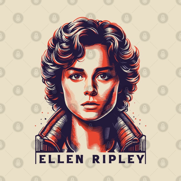 Retro Ellen Ripley Alien Fan Art by Trendsdk