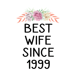 Best Wife Since 1999 Funny Wedding Anniversary Gifts From T-Shirt