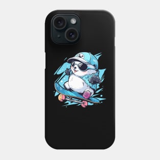 panda skater Phone Case