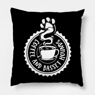 Coffee and Basset Hounds - Basset Hound Pillow