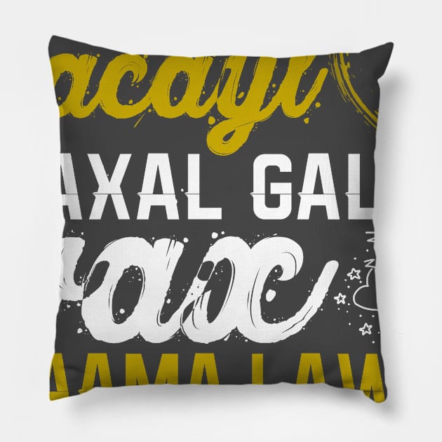 Jacayl dhaxal gala wax dhama lawaa Pillow by Teepublic t-shirts