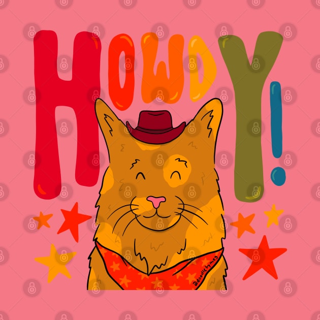 Howdy Cat by Doodle by Meg