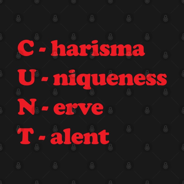 charisma uniqueness nerve talent by vintage-corner