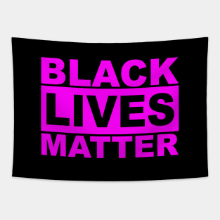 Black Lives Matter Logo (Pink) Tapestry