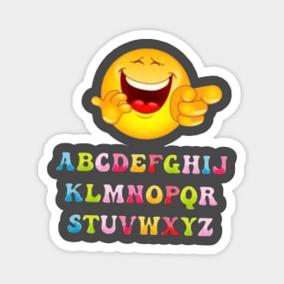 text and imoji art designs. Magnet