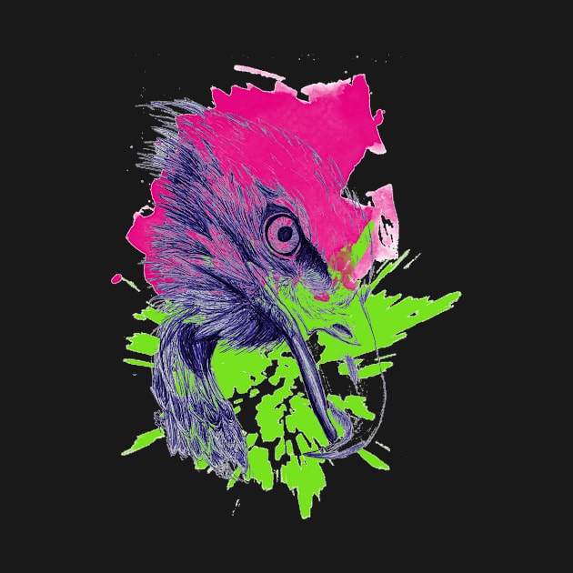 Colorfull eagle - Bird portrait artwork by InkLove