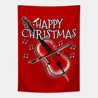 Christmas Cello Cellist String Teacher Xmas 2022 Tapestry