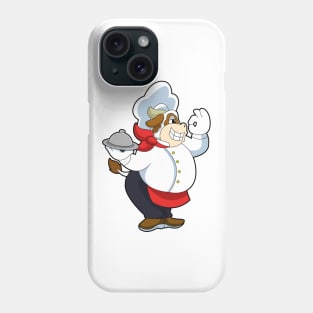 Cow as Waiter with Serving plate Phone Case