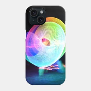 Poi spinning photograph at night Phone Case