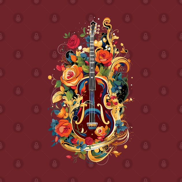 Guitar & Roses V1 by Peter Awax