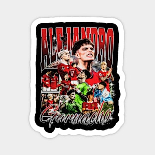 Alejandro Garnacho Retro Bootleg Magnet