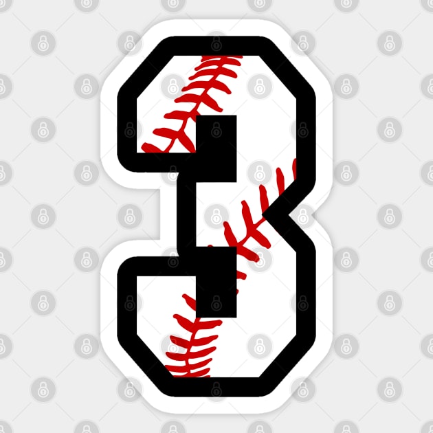 TeeCreations Baseball Number 43 #43 Baseball Shirt Jersey Favorite Player Biggest Fan Sticker