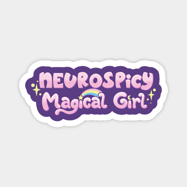 Neurospicy Magical Girl Magnet by Sharp Sugar