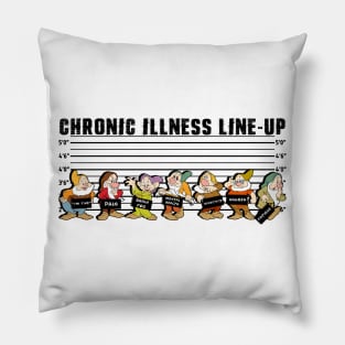 Spoonie Species: "Chronic Illness Lineup..." Pillow
