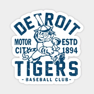 Detroit Tigers Retro 1 by Buck Tee Originals Magnet