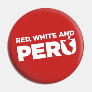 Red White and Peru 2 Pin