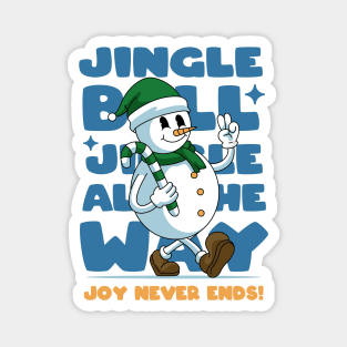 Joyful Snowman Magnet