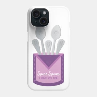Spare Spoon Pocket (Chronic Illness Design) Phone Case