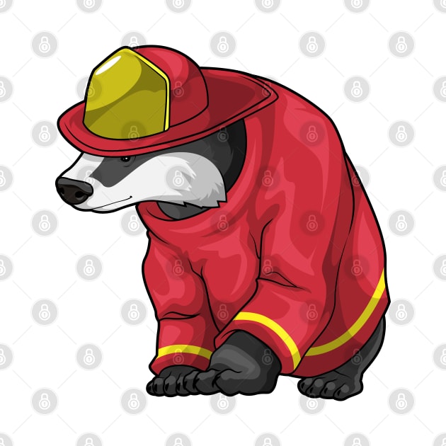 Honey badger Firefighter Fire department by Markus Schnabel